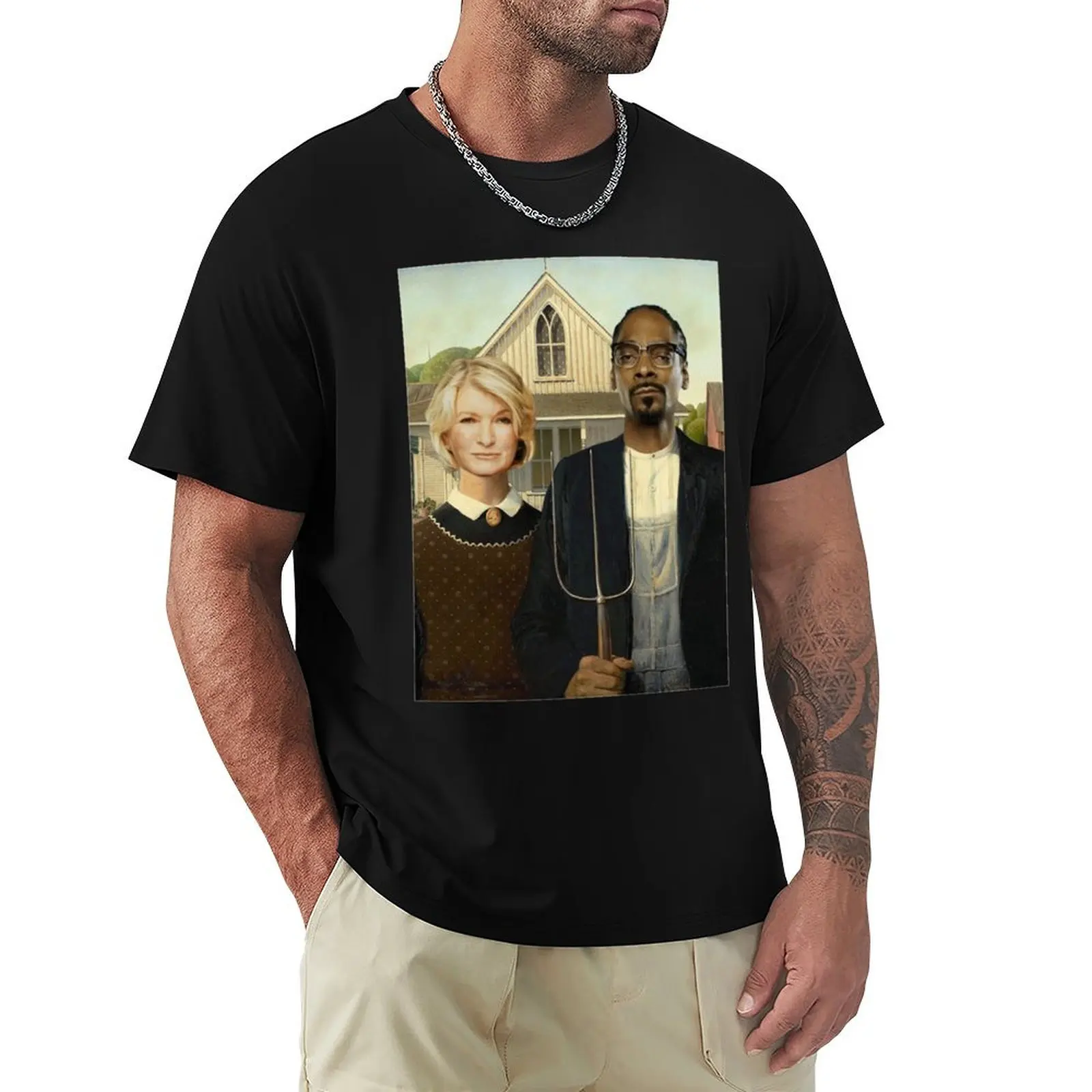 

Snoop Martha American Gothic T-Shirt Aesthetic clothing customizeds plus size men clothing