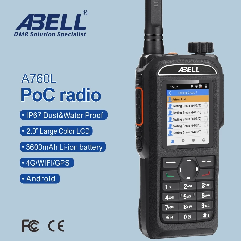 Extra-long Standby POC Radio Walkie Talkie Professional 4G Zello Walkie Talkie Two Way Radio IP67 Waterproof Network Radio