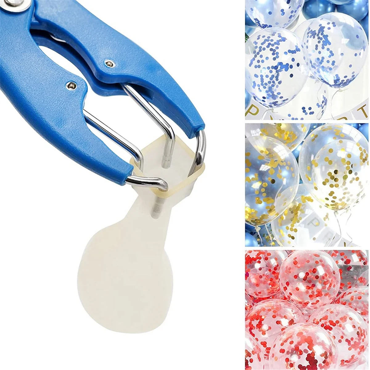 

Balloon Expansion Pliers Tool with 100Pcs Transparent Balloons, Balloon Expander Pliers for Filling Balloon Sequins