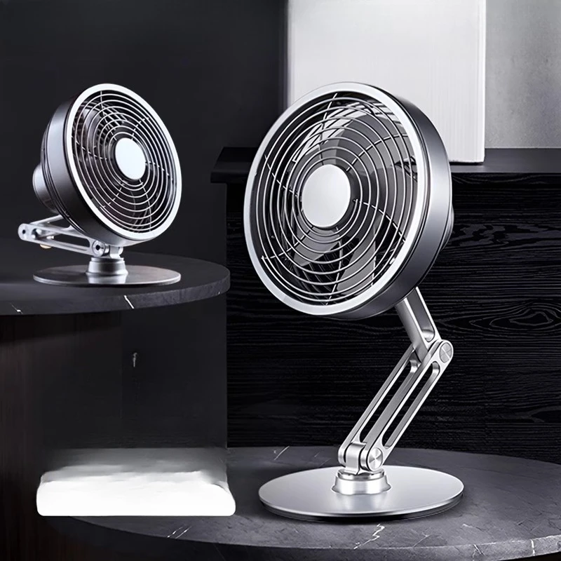 

Rechargeable Small Mini Desktop Office Bedroom Portable Air Circulation Fan mros Moss 2025 New