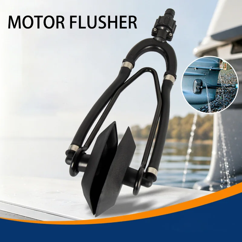 Outboard Motor Flush Clamp, Boat Engine Flushing Tool, Outboard Test Clamp, Motor Water Circulation Flusher for Speedboats