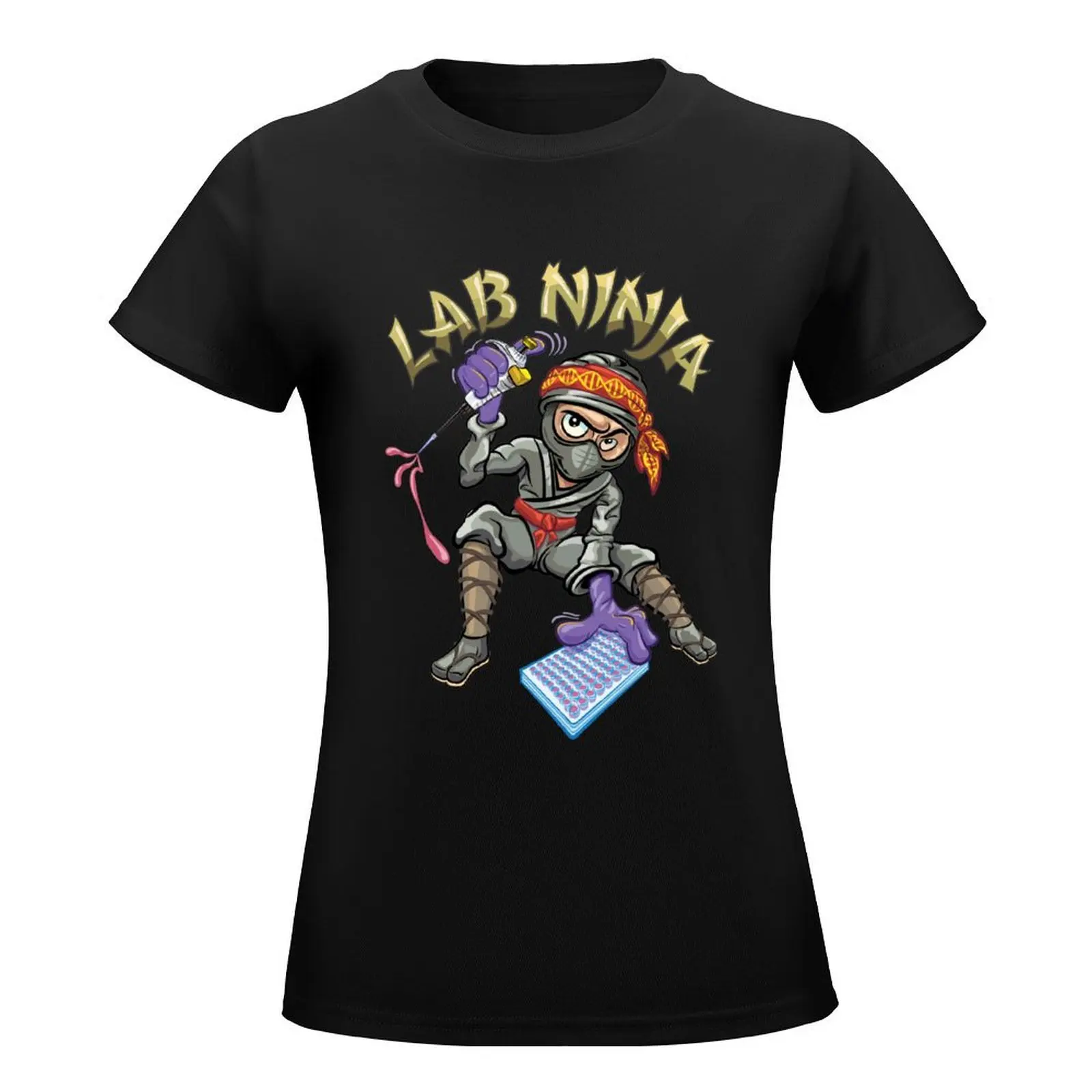 PCR Lab Ninja Funny Design for DNA Biotechnology Lab Scientists T-Shirt hippie clothes lady clothes graphics tshirts for Women