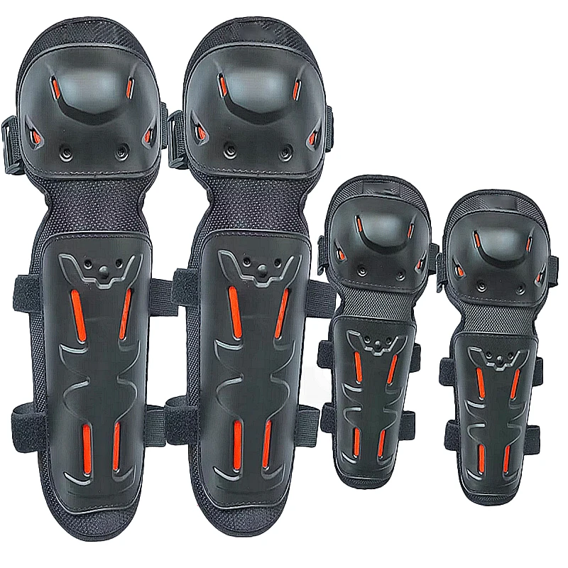 Motorcycle Knee Pads 4-Piece Set Nylon Cloth Elbow Pads Knee Pads Cross Bicycle Racing Anti-Fall Sports Knee Pads image 4