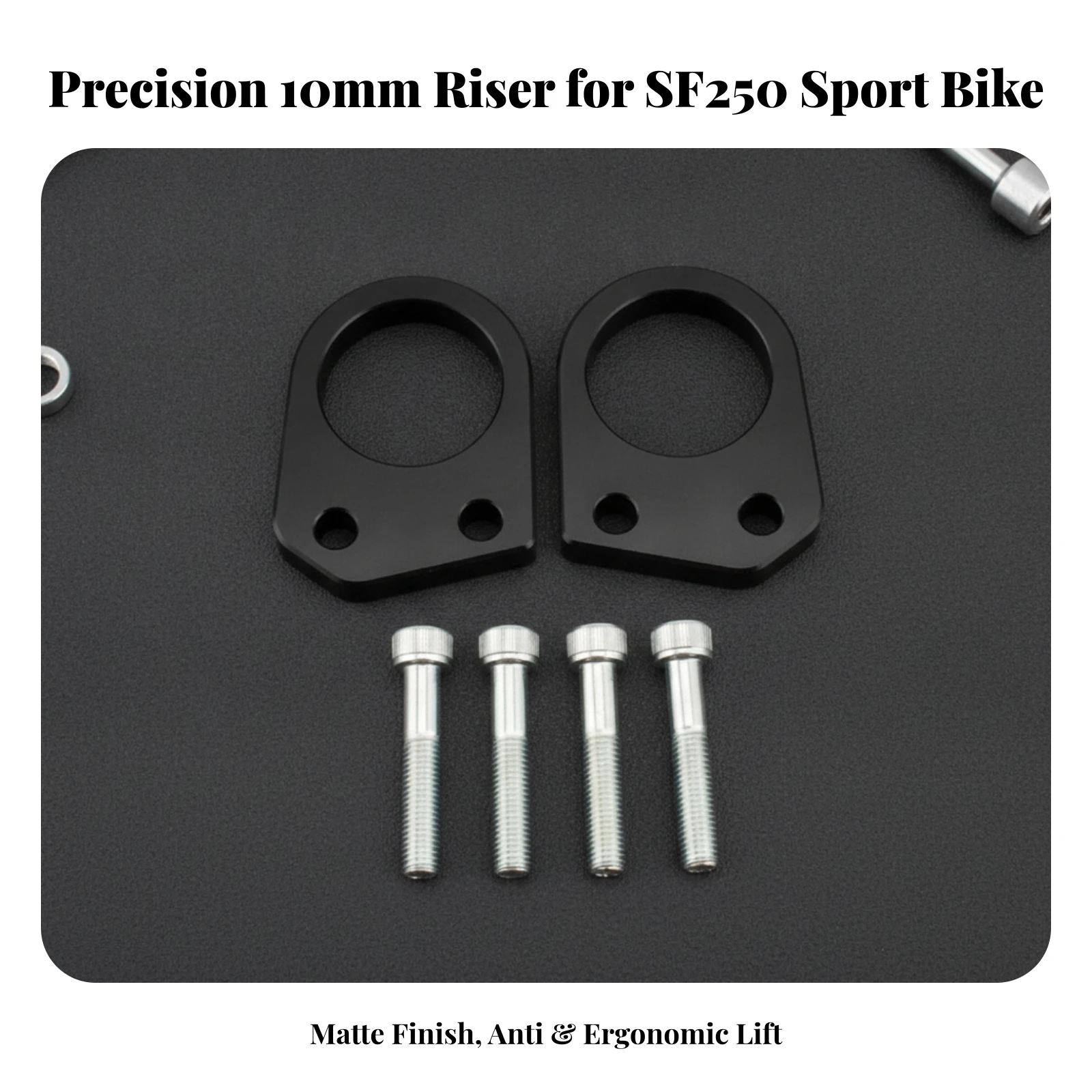 Motorcycle Handlebar Riser Easy to Install Handlebar Riser Assembly Aluminum Alloy Compact for Touring, Commuting