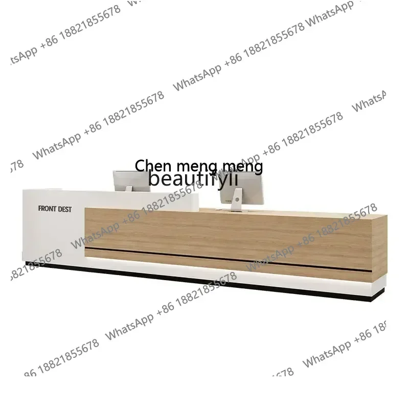 New arrive Company hotel lobby front desk sales department reception desk club training institution checkout page simple modern