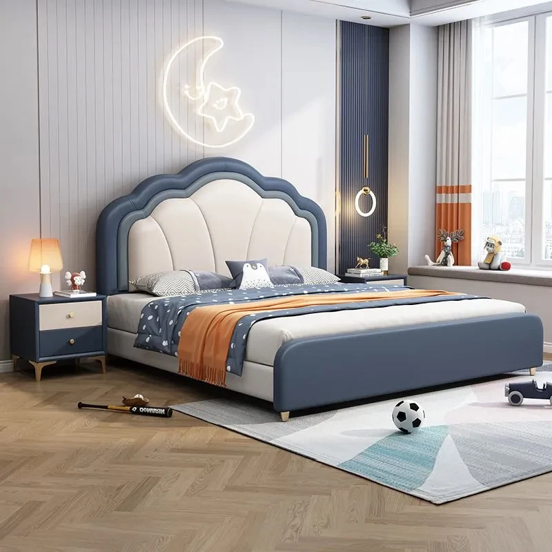 

Minimalist White Kids Beds Simple Luxury Safety Modern Design Kids Beds Single Custom Wooden Lettino Per Bambini Furniture