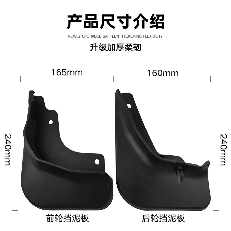 For Glory 500 2022 Car mudguard decorative panel, tire mudguard, wheel hub mudguard Beautify car wheels auto parts