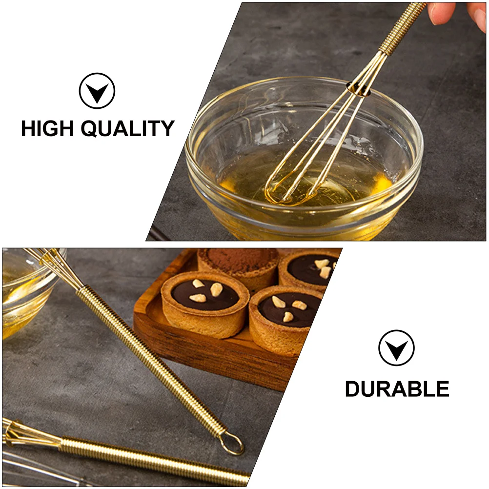 

4Pcs Egg Whisk Set Stainless Steel Comfortable Handle Manual Mixers for Baking Dough Cream Whisking Egg Whisk Dough Mixer