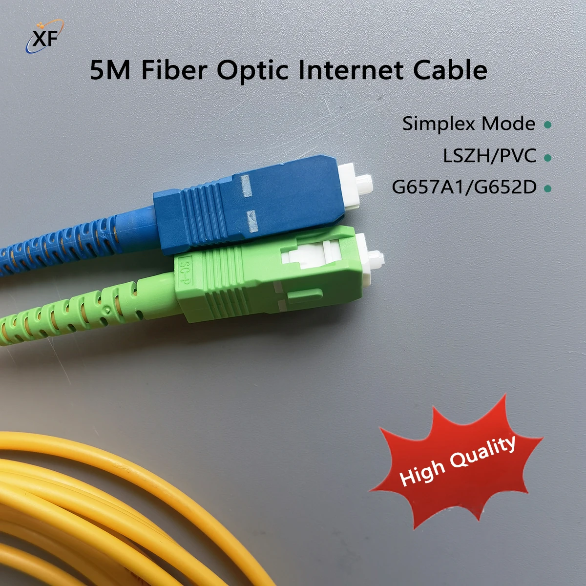 Fiber Optic Cables SC/APC-SC/UPC Indoor FTTR 5M LSZH/PVC G657A1/G652D 9/125μm Optical Jumper Cable High quality