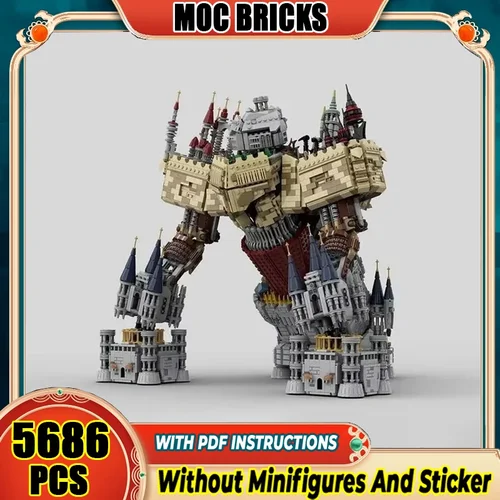 Blocs de construction Moc, château ancien magique, monstre, Alexander, modèle itinérant, briques technologiques, bricolage, jouets d'assemblage, cadeaux