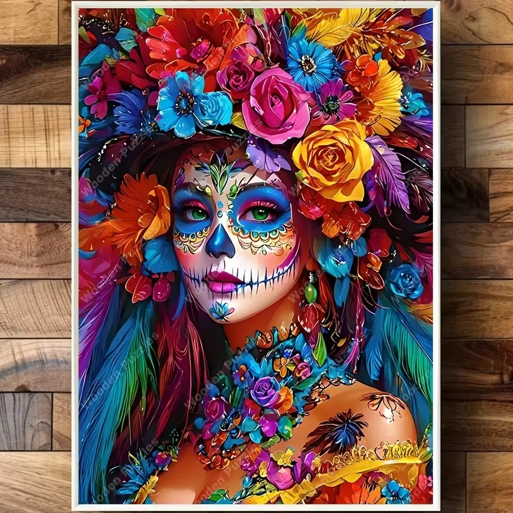 quebra-cabeca-de-2000-1200-1000-500-pecas-para-adultos-arte-vibrante-de-caveira-mexicana-floral-decoracao-de-parede-inspirada-no-mexico