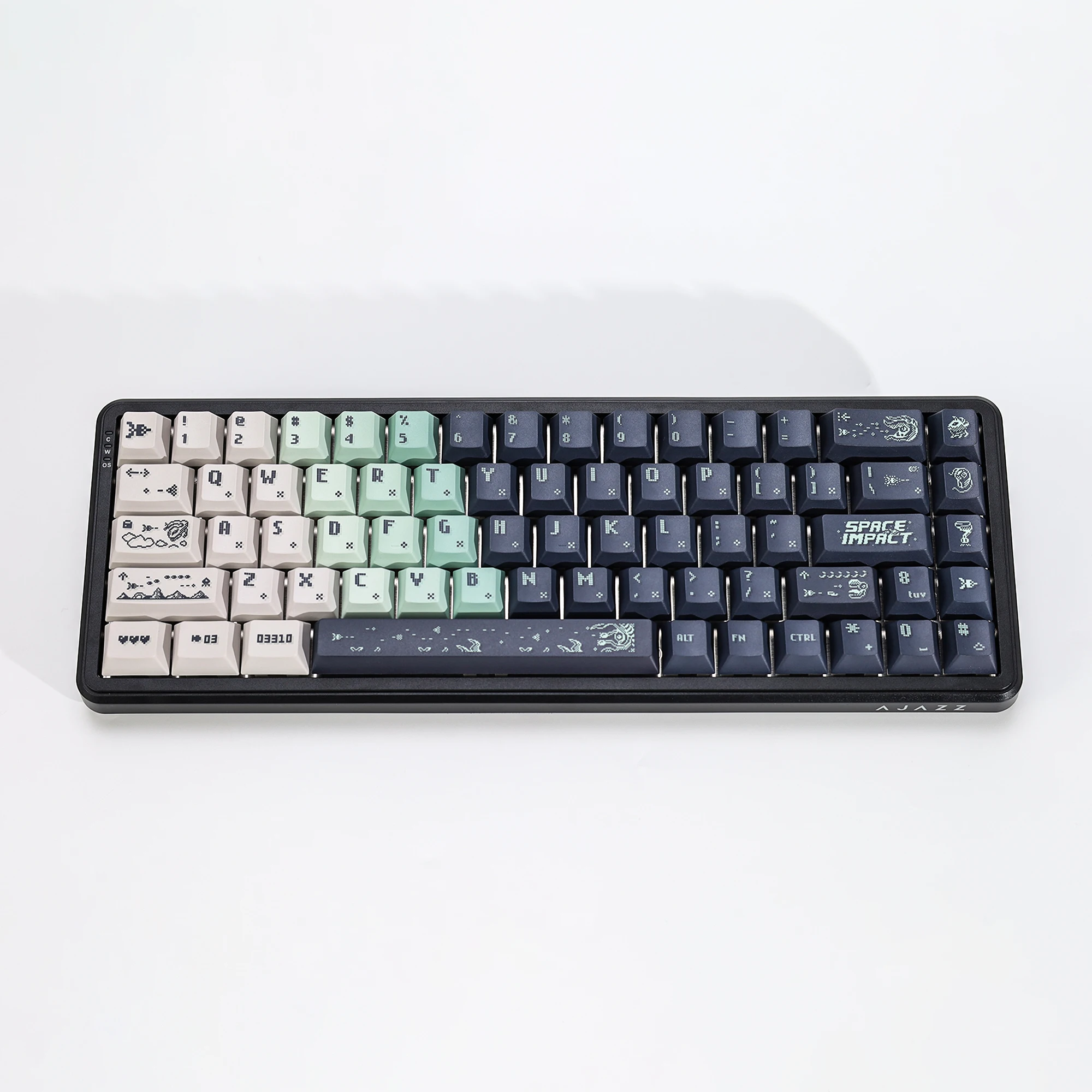 KBDiy Space Impact Keycaps Retro Cherry Profile Alice PBT 7u Keycap Custom für MX Magnetic Switch Gaming Mechanical Keyboard KIT – Detail 5