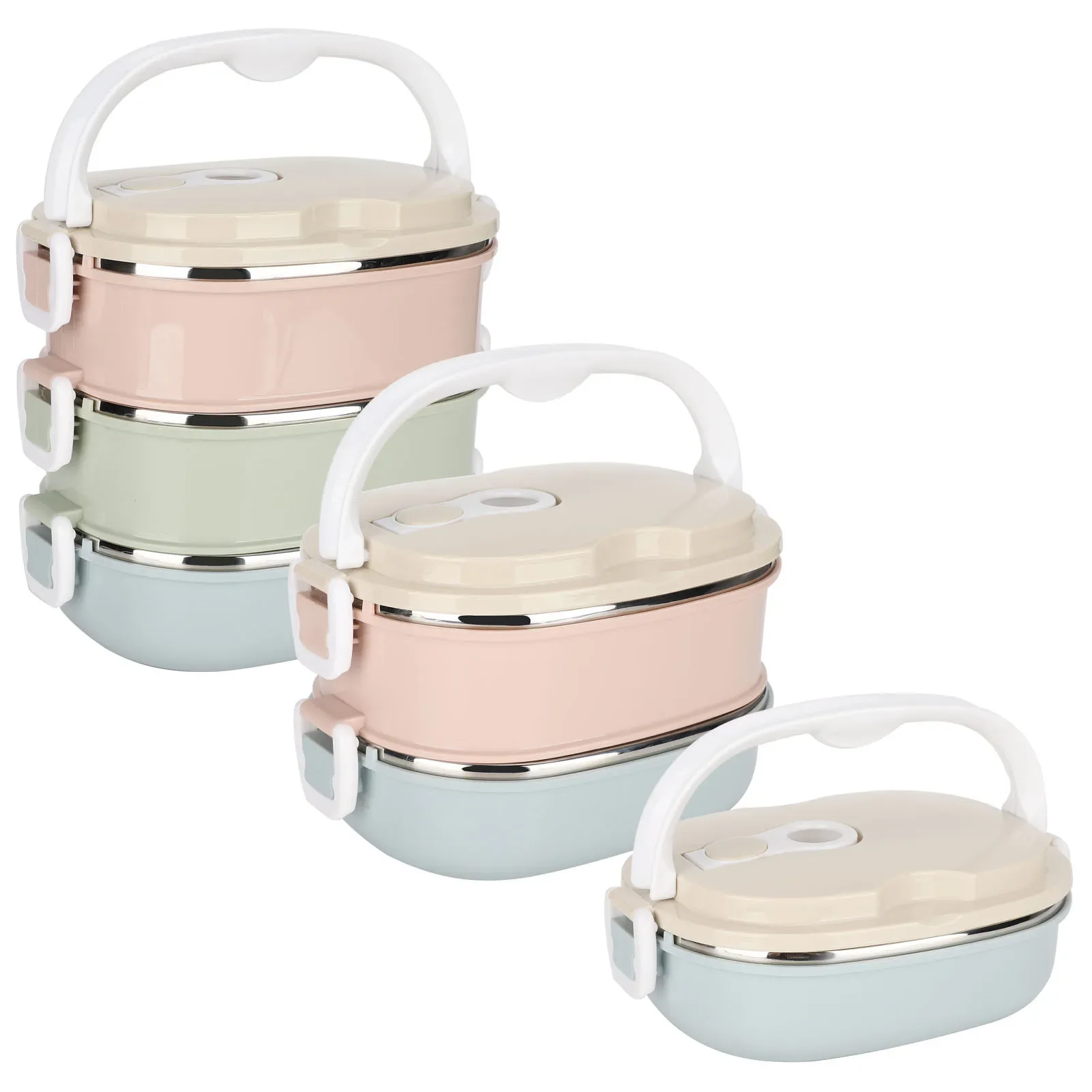 

Insulated Lunch Box Portable Stainless Steel Insulated Thermal Food Container Box for Student Children Work