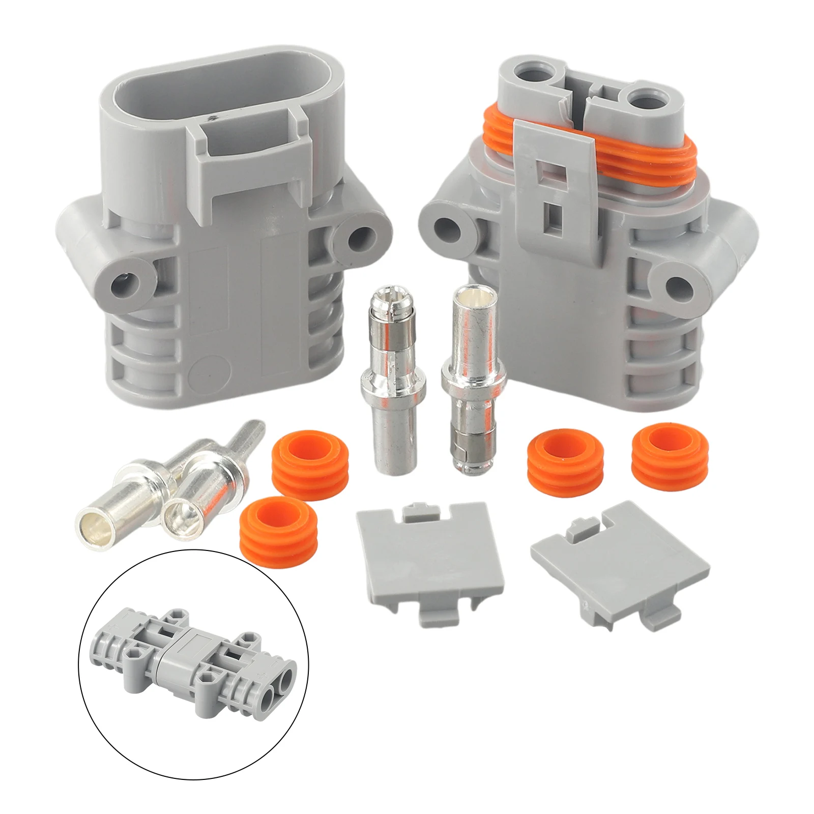 Paar Voor Anderson 50 Amp 600V 6 Grey Heftruck Kabel Power Connectors Plug Zonnepaneel Draad Connector Envio Gratis Kway