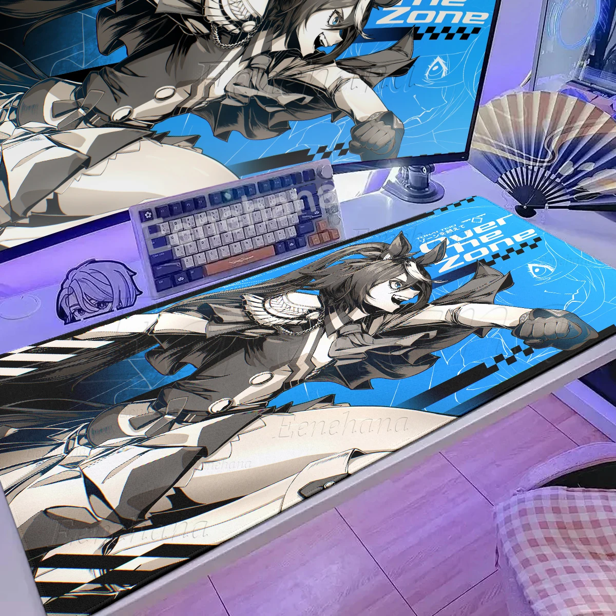 Umamusume Tokai Teio Desk Mat PC Keyboard Extended Mousepad Pretty Derby Cute Anime Girl Mouse Pad E-Sports Cabinet Non-Slip Rug