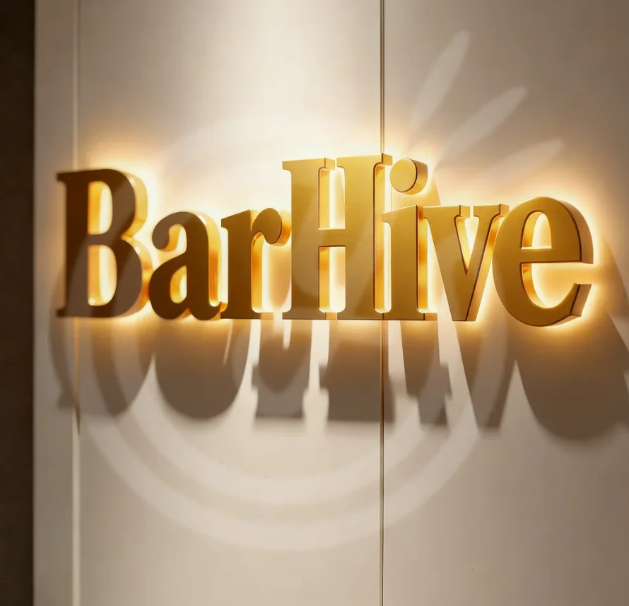 رسائل ثلاثية الأبعاد علامة أكريليك مخصصة النيون الفاخرة شعار العلامة التجارية الأعمال Led علامات لافتة ضوء ملصق رسالة لافتات شركة مضيئة