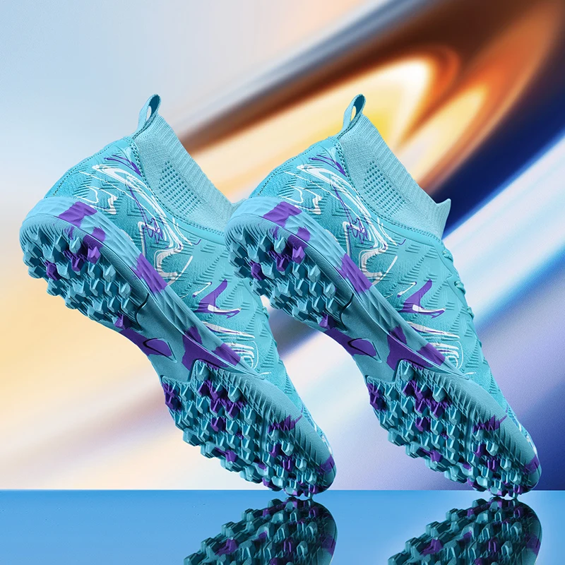 Neue Herren-Fußballschuhe für Rasen, Ultraleichte Sport-Indoor-FG-Turf-Futsal-Erwachsenen-Fußballstiefel, Rutschfeste Komfortable Stollenschuhe – Detail 4