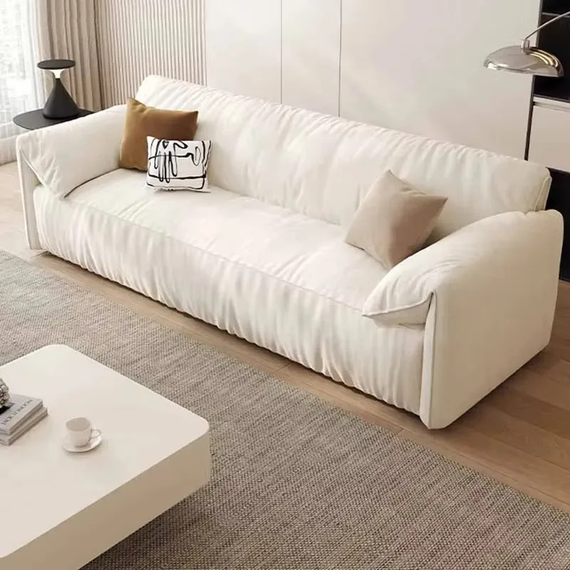 

Beige Luxury Living Room Couch Aesthetic Italian Bedroom Lounge Office Sofas Loveseat Modern Arm Divano Soggiorno Furniture Home