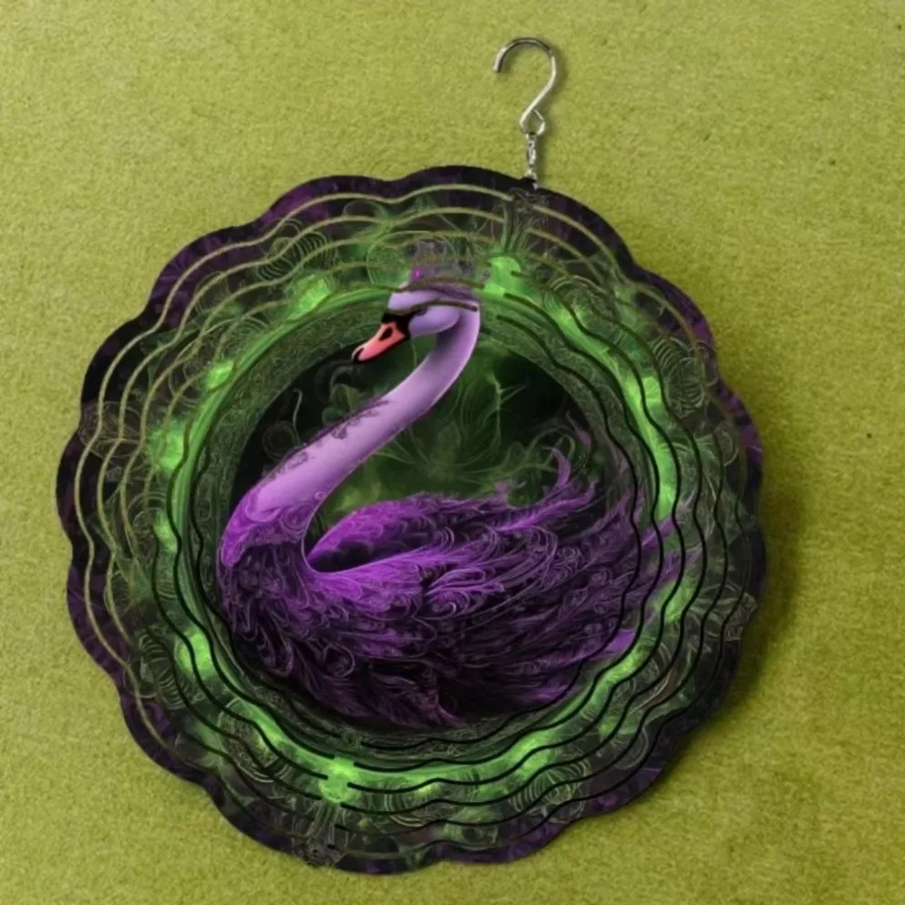 1 قطعة 2D معدن ماندالا الرياح الرنين (الدورية، لا بطارية، نحت الحائط) |   ديكور الحديقة الخارجية |   هدية الهالوين وعيد الميلاد