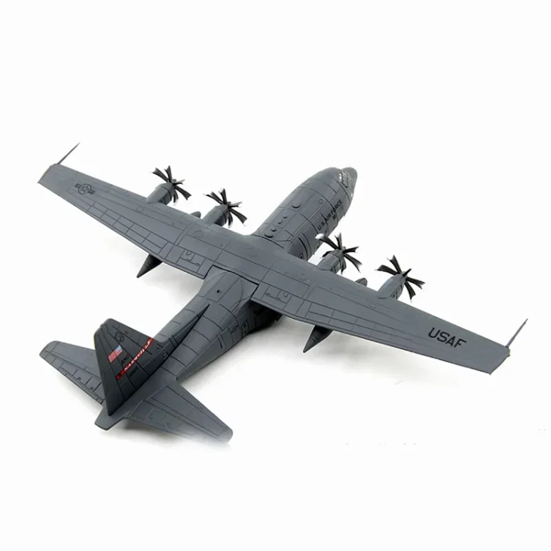 Diecast Scale 1/200 US Air Force C-130H Hercules Transport C130 Finished Alloy Aircraft Model Display Collectible Toys Gifts