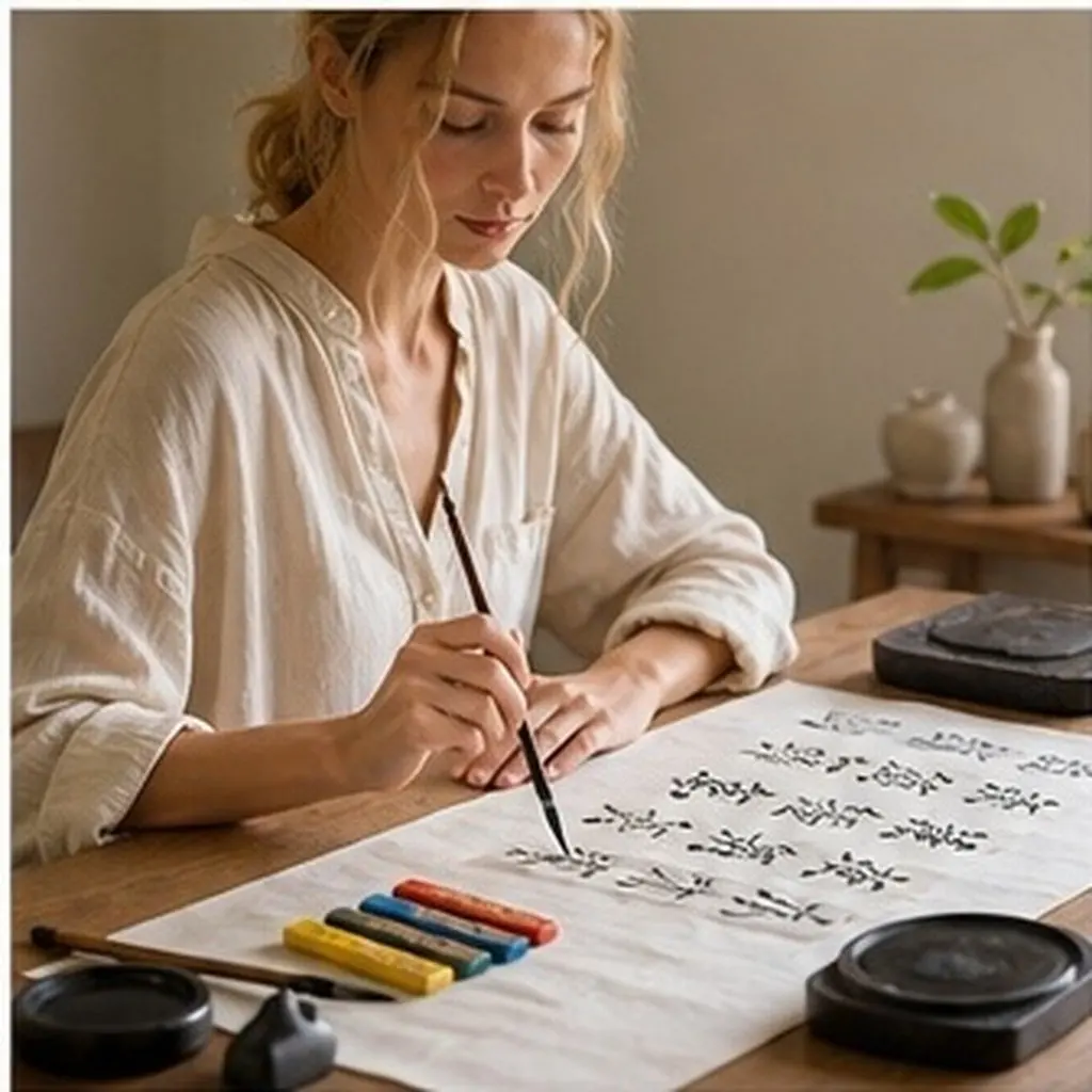 Chinese Calligraphy Supplies Ink Sticks and Painting Tools Pens for Writing