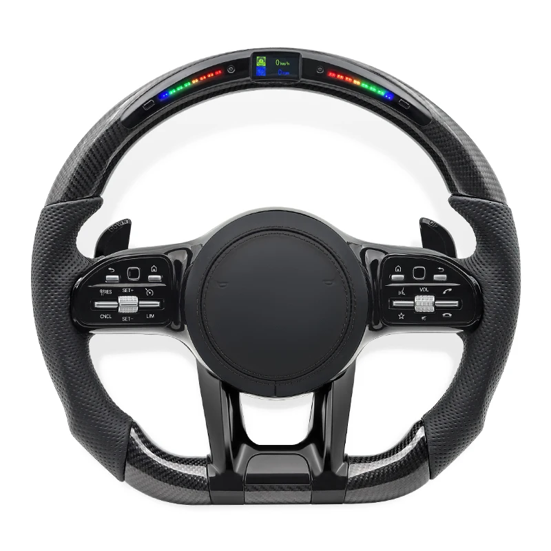 Carbon Fiber LED Steering wheel for Mercedes-Benz W190 C190 W205 C205 W166 W167 W177 W213 W217 C217 W222 W223 W253 W257 W292
