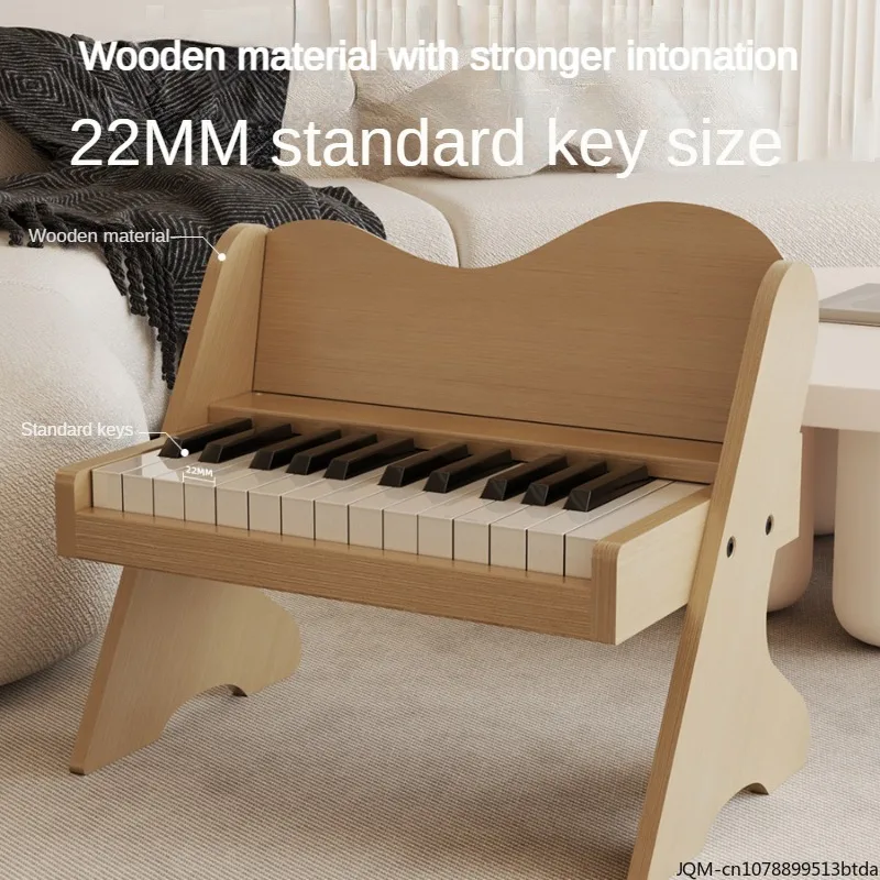 New Creative Wooden Children's Small Piano for Beginners, Boy, Girl, Bedroom, Home Piano Ornaments, Gifts, Multi-color Optional