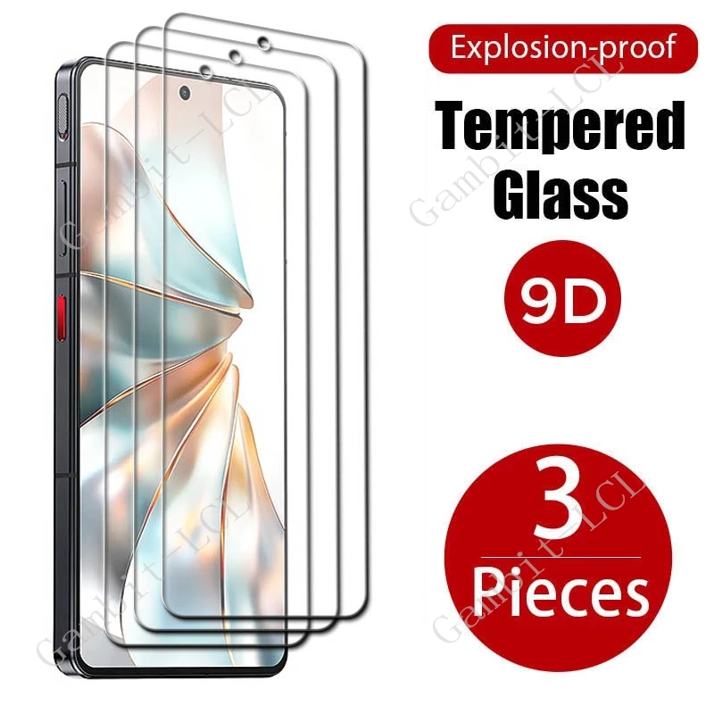 3PCS 9H Protective Tempered Glass For ZTE Nubia Z60S Pro 6.78