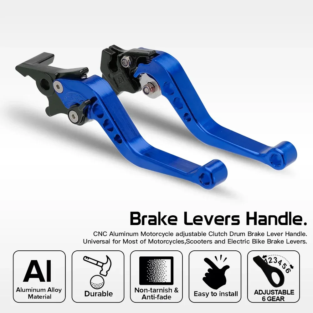 

SDTW Universal Motorcycle Brake levers Motorcycle Accessories Modified Horn Adjustable Hand Lever GY6