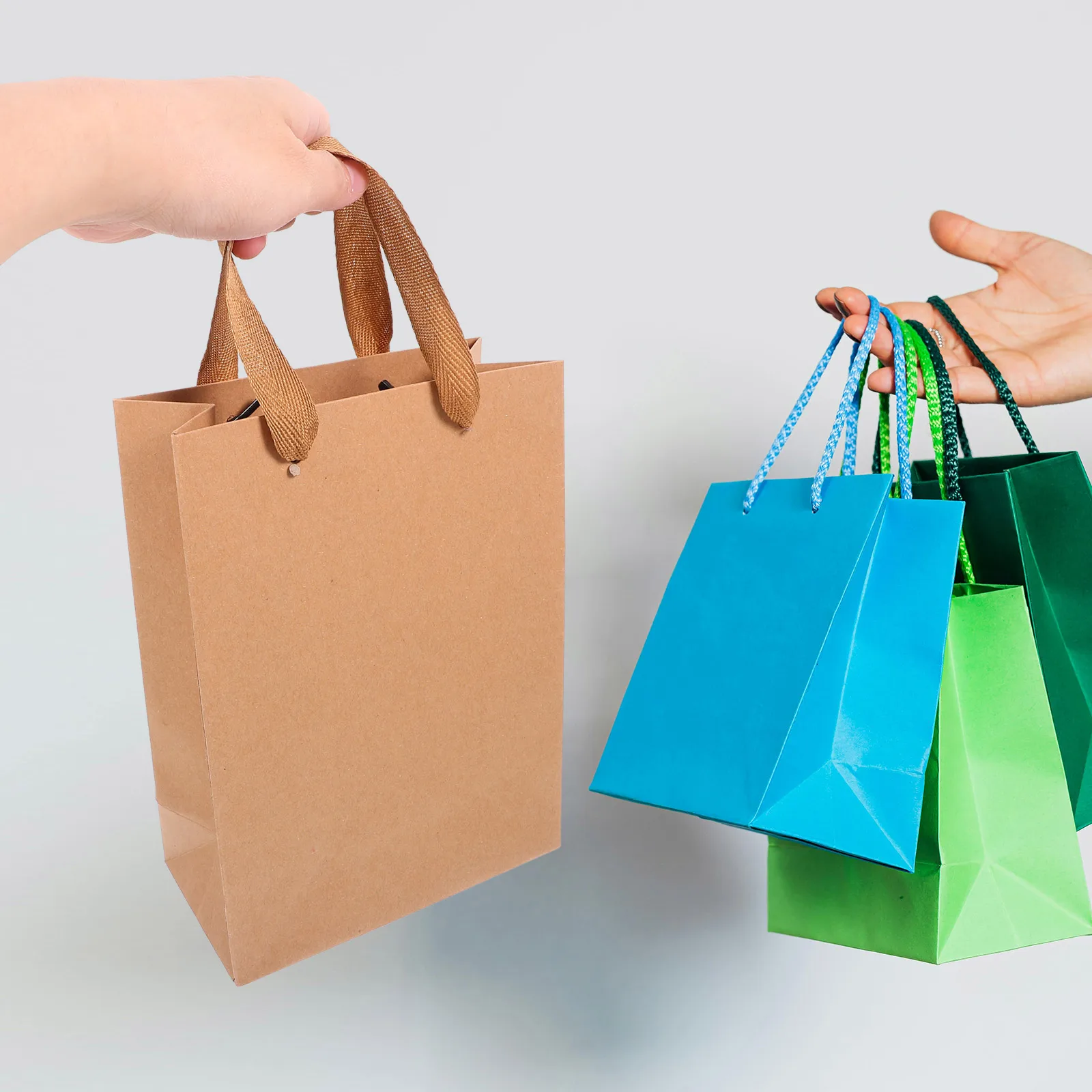 

10pcs Gift Bags 8 66x3 94x7 09 Inches Luxury Paper H les Wedding Gift Bag Bulk Party Favor Birthday Wedding C y Brown