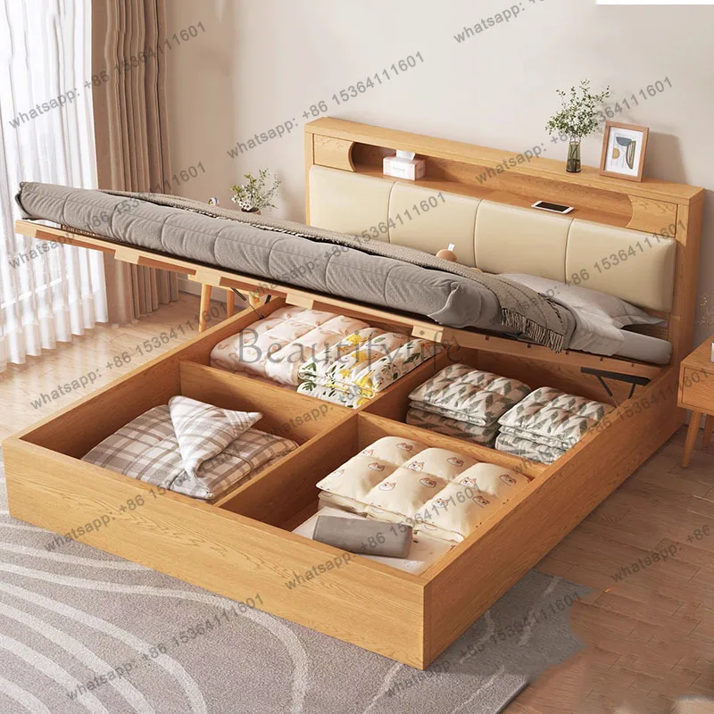 FG Bedroom Queen Bed Children Double Luxury Modern Storage Floor Multifunctional Girls Massage Bed Design Muebles Home Furniture