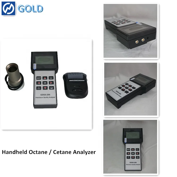 Rapid portable octane number and cetane number tester meter quality analyzer