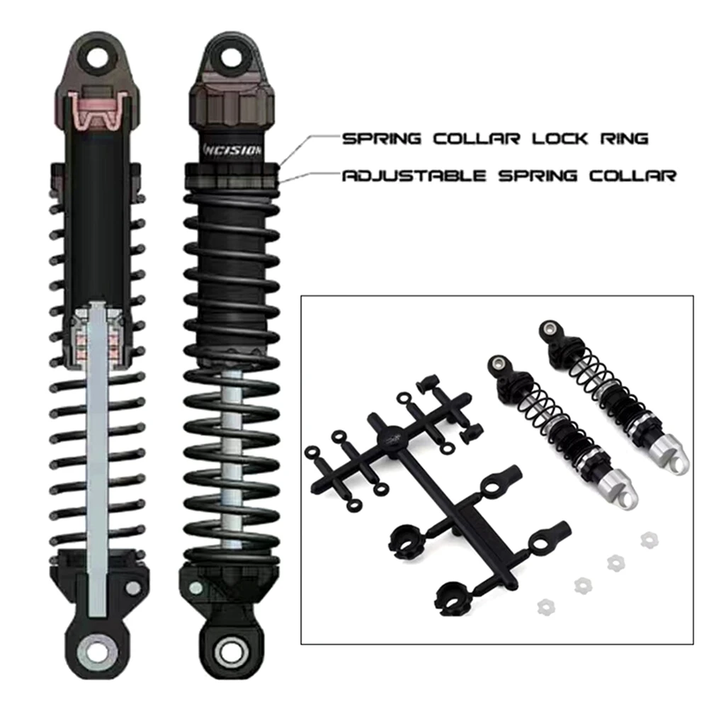 ABPP-RC سيارة ترقية مجموعة امتصاص الصدمات 80 مللي متر ل TRX4 SCX10 W189 RC ترقية أجزاء السيارة