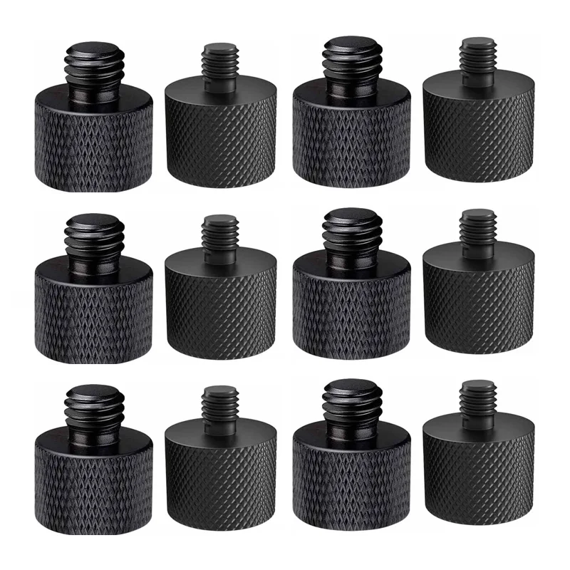 1/4 "bis 3/8" Stecker auf Innengewinde Schraub befestigung Adapter Mikrofonst änder Gewinde adapter Set Kamera Blitz Stativ Lichtst änder Adapter – Detail 1