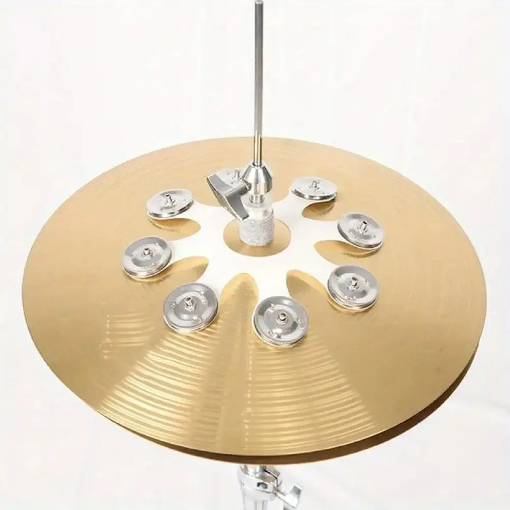 Drum Set Percussion Sizzle Bell Snowflake Style Cymbal Accessory Sound Effect Tool For Jingjun Jazz Drum Music Performance Kit