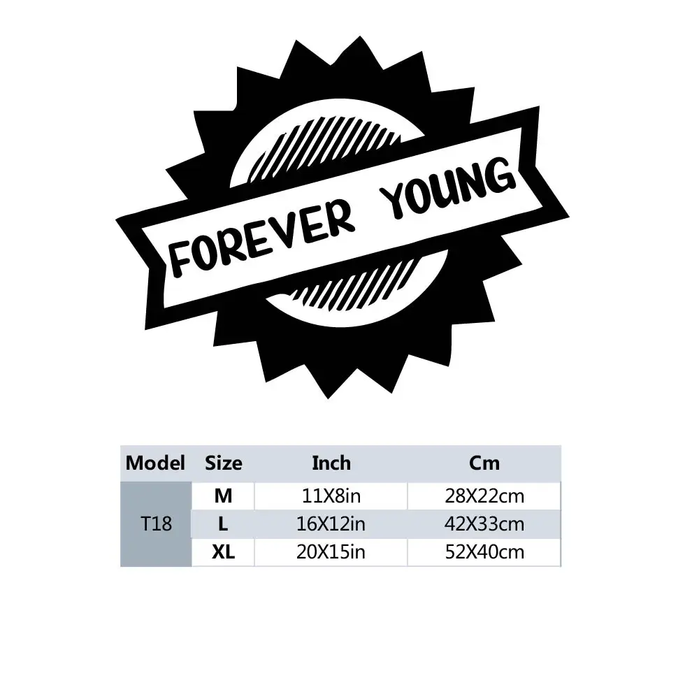 1PC Lovely Forever Young Wall Stickers Decorative Sticker Home Decor Home Decor Background Wall Art Decal