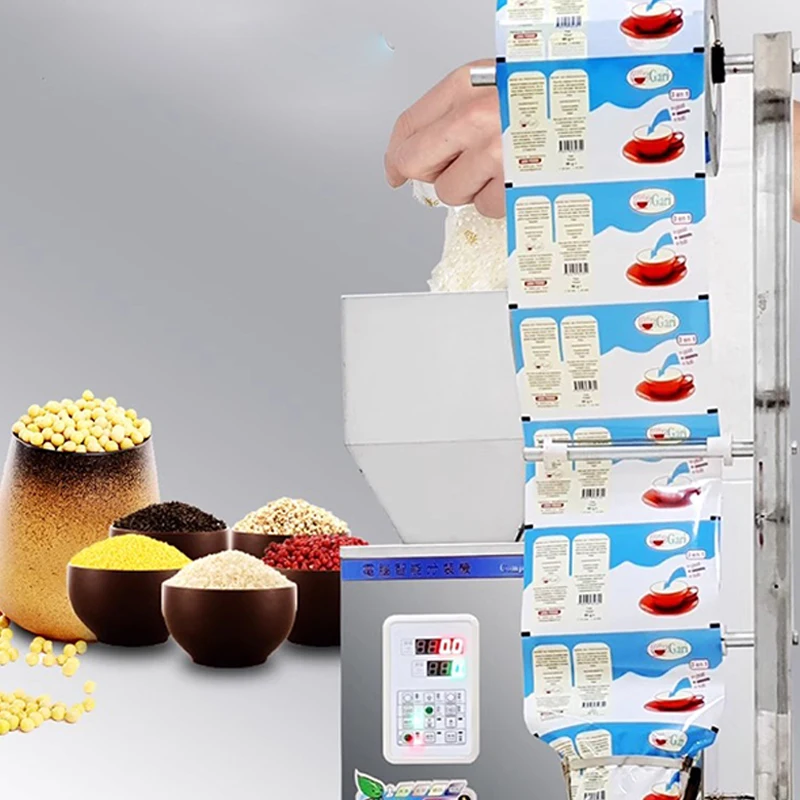 Back Sealing Particle Food Sealing and Packaging Machine Fully Automatic Tea Spice Herb Coffee Powder Packing Machine Customized