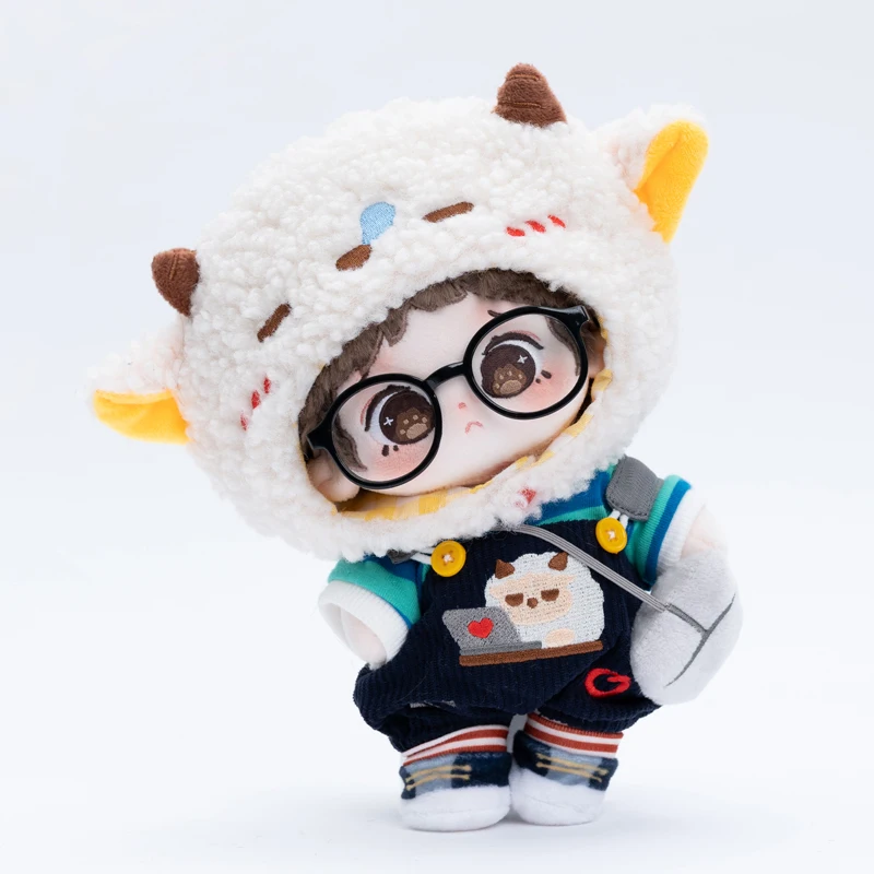 Buyoubuyou, muñeca de algodón de 20cm, muñeca masculina Original, ropa de muñeca genuina, ropa de repuesto de felpa, regalos sorpresa de cumpleaños Kawaii