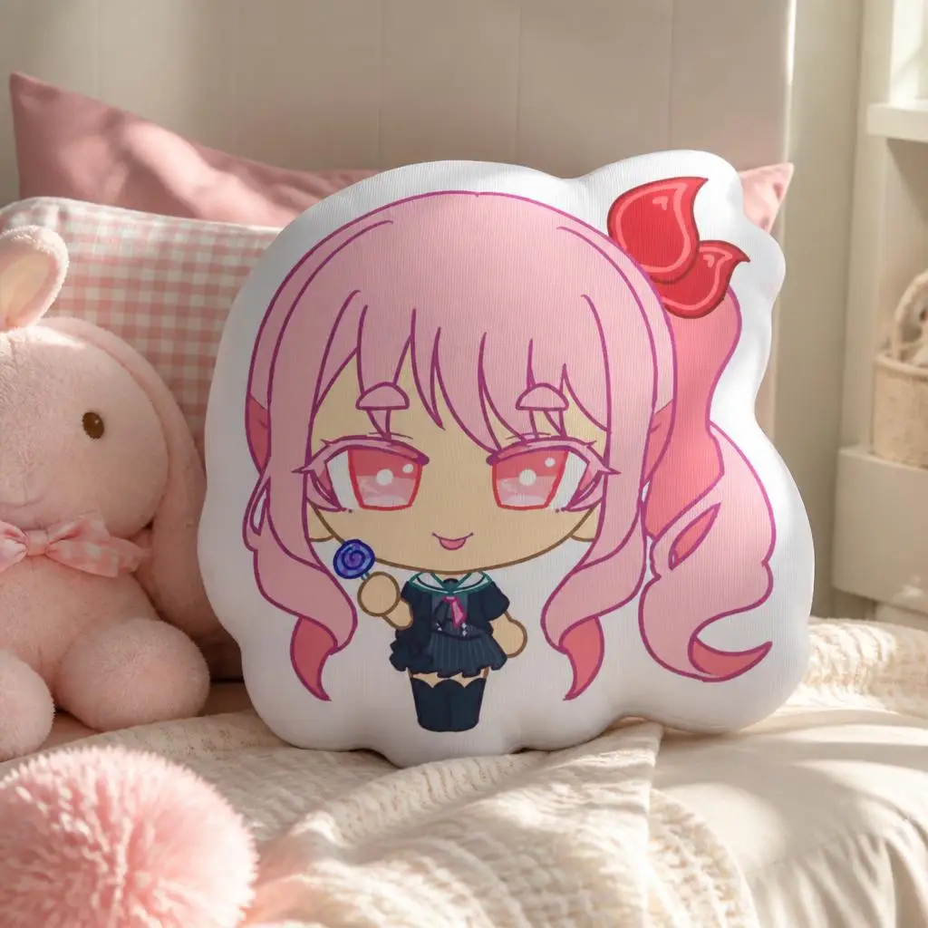 Akiyama Mizuki Cute PJSK Nightcord At 25 Plush Pillow Cushion Irregular Stuffed Throw Pillow Home Decor Gift Sofa Bed Couch