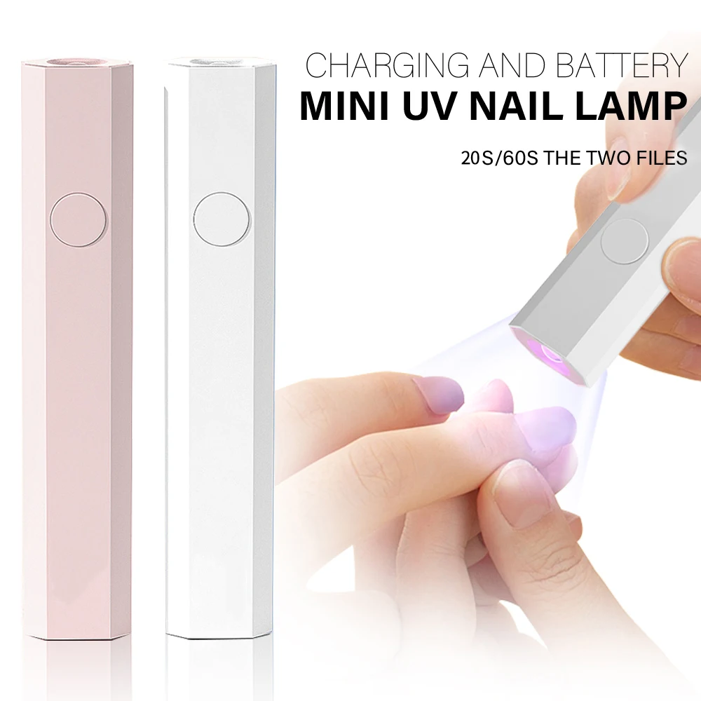 Handheld Monogram Lamp UV LED Nail Light for Curing All Gel Polish USB Rechargeable Quick Dry Manicure Machine Nail Art