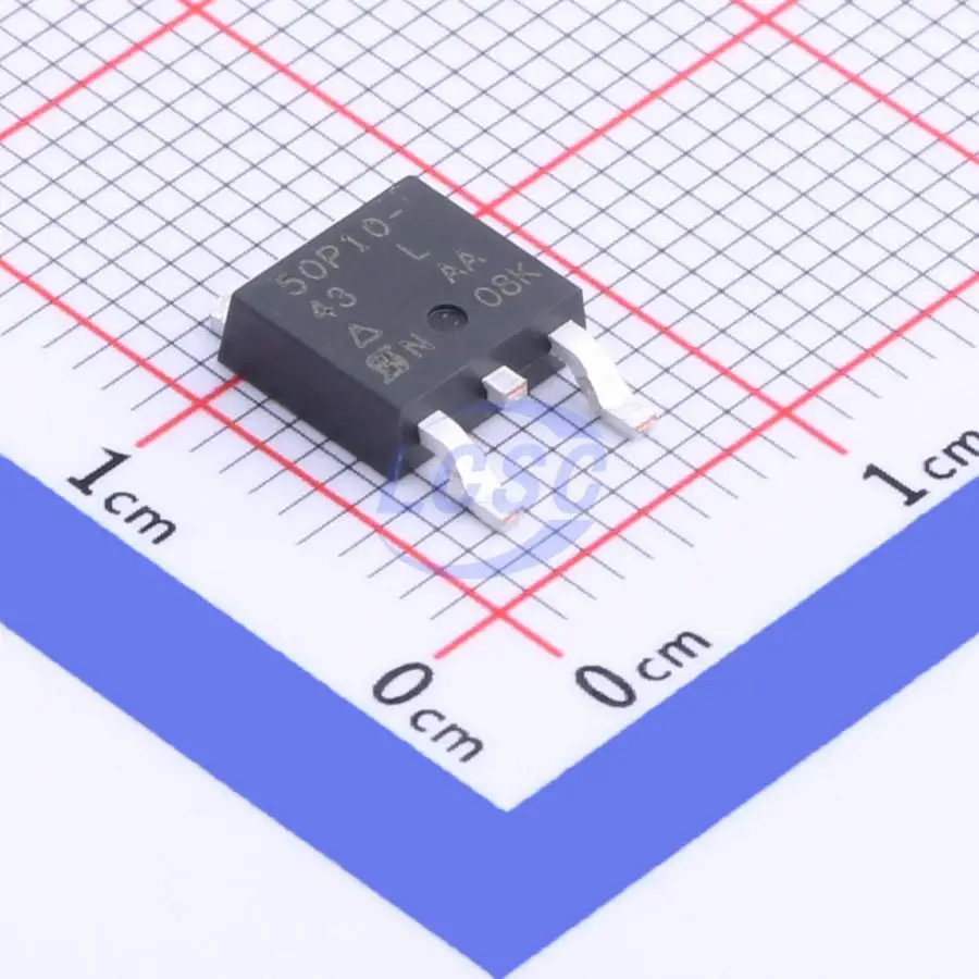 10 قطعة/الوحدة الأصلي 50P10-43 الترانزستور P-قناة الطاقة MOSFET 100V 37.1A 136W SUD50P10-43L-E3 TO-252