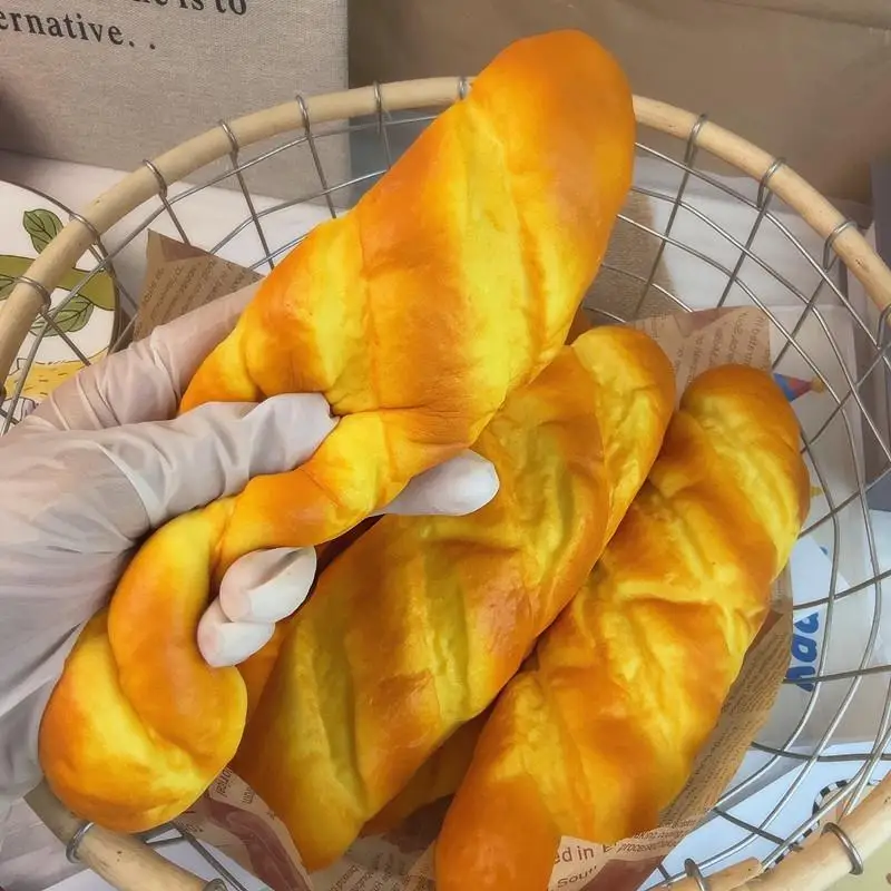 Slow Rebound Bread Cake Model Soft Cheese Sponge Toy Fluffy Toy Comfortable Finger Sticky Sensory Toy