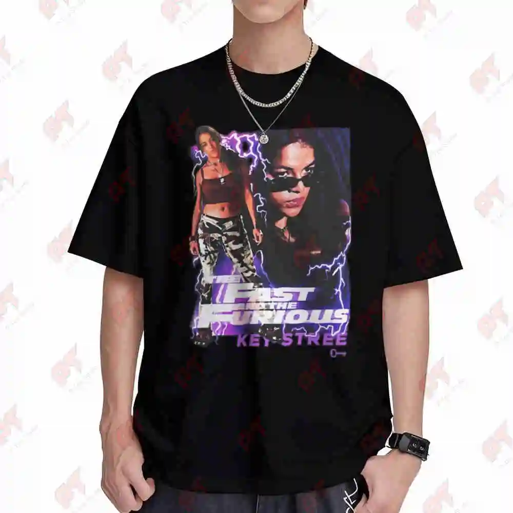 Key Street Letty Ortiz Racing Franchise Short Sleeve Tee 100% Cotton T-Shirt