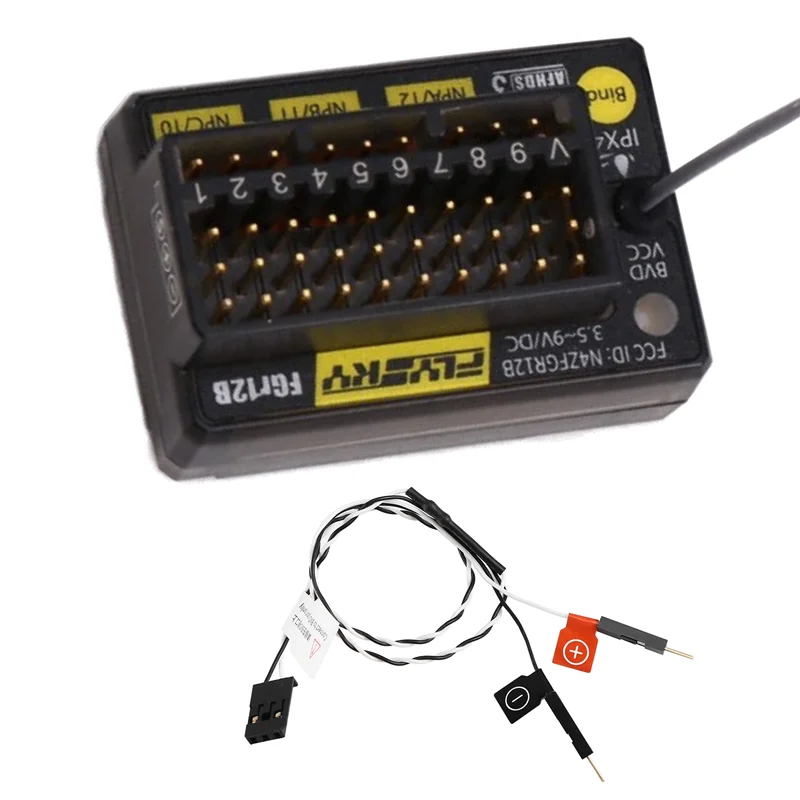 FBIL-FLYSKY Fgr12b 2.4Ghz 12CH RC Receiver PWM PPM Ibus Interface For AFHDS3 Transmitters RF Modules PL18 NB4 NB4 Lite FRM 302
