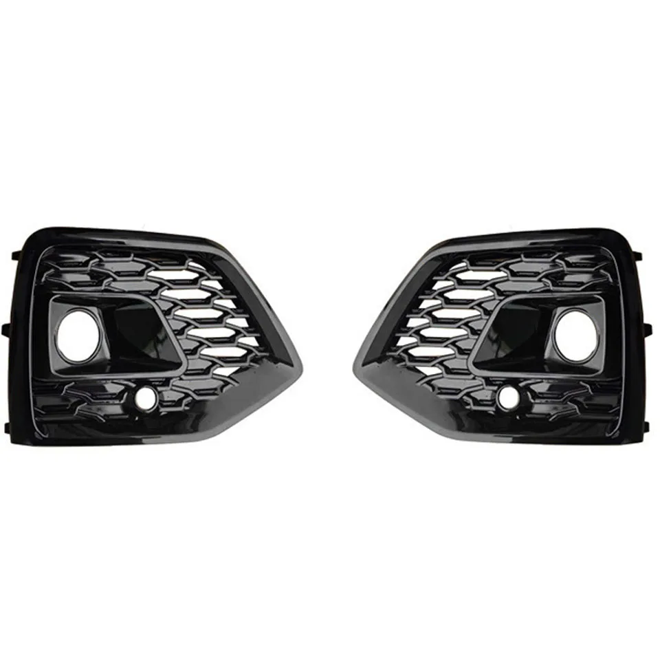 2 Stuks Voor Q5 RSQ5 SQ5 2021-2024 80G807680 Auto Mesh Lamp Honingraat Mesh Hex Grill Voorbumper Mistlamp grille Auto Accessoires