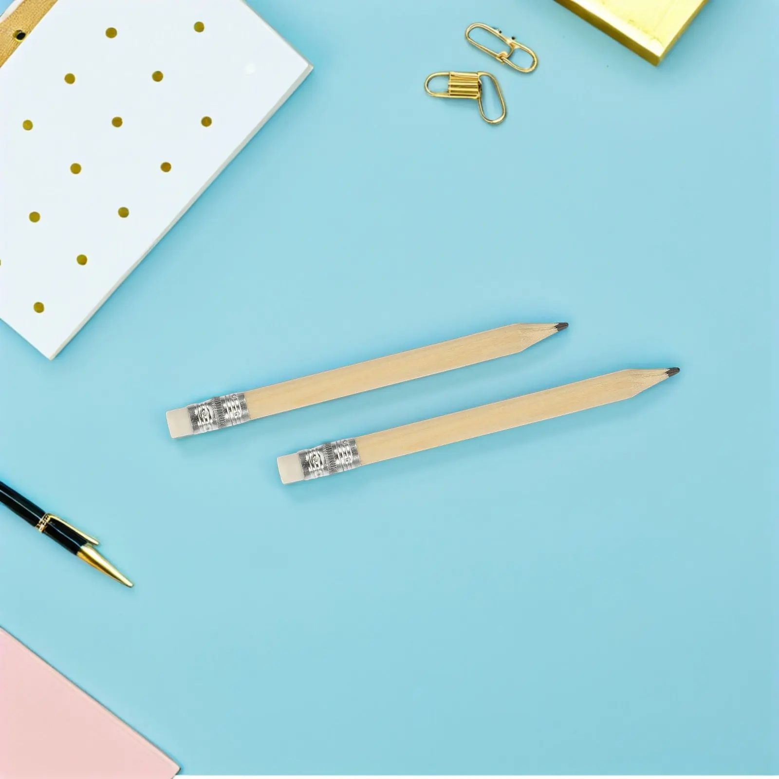 150Pcs Golf Pencils Hb Pre-Sharpened Mini Bulk Wood Cased Scorecard Classroom Office Eraser Pencils Lightweight Portable
