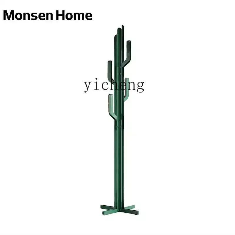 

ZWS. Cactus hanger Bedroom floor coat rack Household wrought iron extremely simple clothes rod