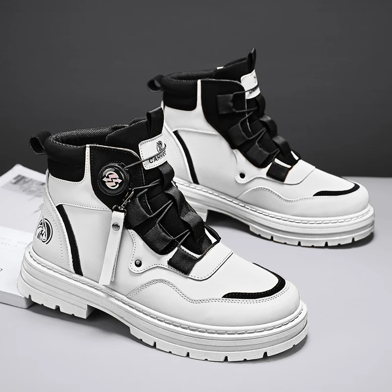 

Outdoor work boots and motorcycle shoes, versatile casual high-top trendy shoes, new outdoor style, 0231