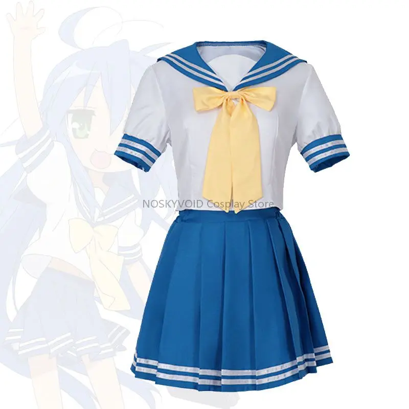 

Lucky Star Izumi Konata Cosplay Costumes Japanese Sailor Suit For Schoolgirl Halloween Party Women's JK Uniform Skirt