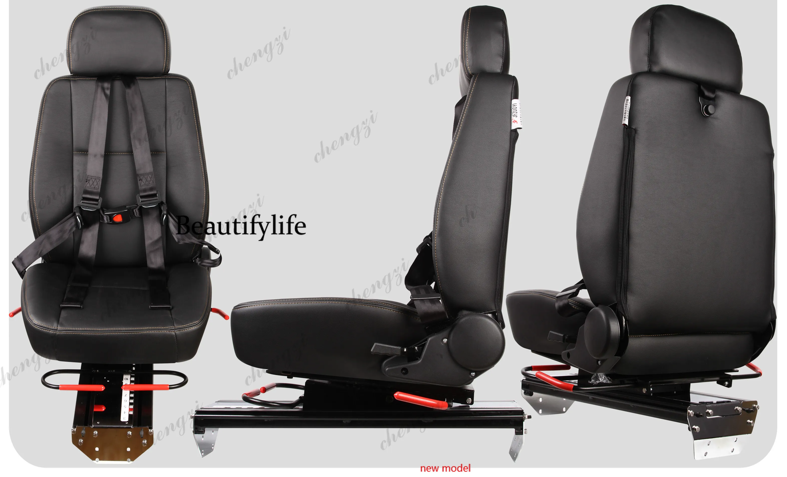 AB03  A69 construction machinery equipment modification numerical control console ship driver ground guide rail slide, seat